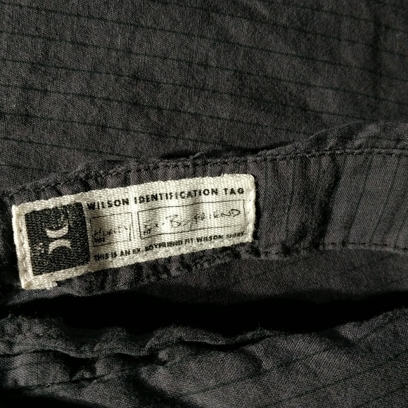 hurley women's Grey stripper button down shirt 100% cotton size S - Picture 5 of 8